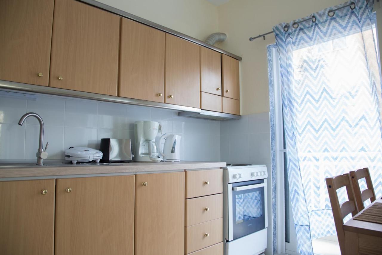 Blue Theros Apartments Paralia Dionysiou Dış mekan fotoğraf